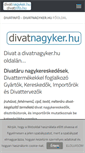 Mobile Screenshot of divatnagyker.hu